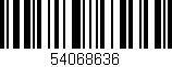 Código de barras (EAN, GTIN, SKU, ISBN): '54068636'
