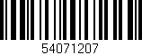 Código de barras (EAN, GTIN, SKU, ISBN): '54071207'