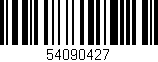 Código de barras (EAN, GTIN, SKU, ISBN): '54090427'