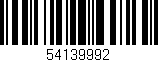 Código de barras (EAN, GTIN, SKU, ISBN): '54139992'