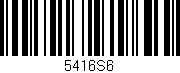 Código de barras (EAN, GTIN, SKU, ISBN): '5416S6'