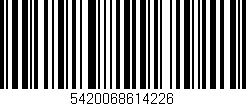 Código de barras (EAN, GTIN, SKU, ISBN): '5420068614226'