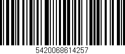 Código de barras (EAN, GTIN, SKU, ISBN): '5420068614257'