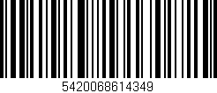 Código de barras (EAN, GTIN, SKU, ISBN): '5420068614349'