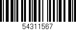 Código de barras (EAN, GTIN, SKU, ISBN): '54311567'