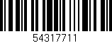 Código de barras (EAN, GTIN, SKU, ISBN): '54317711'