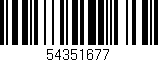 Código de barras (EAN, GTIN, SKU, ISBN): '54351677'