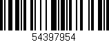 Código de barras (EAN, GTIN, SKU, ISBN): '54397954'