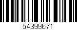 Código de barras (EAN, GTIN, SKU, ISBN): '54399671'