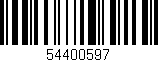 Código de barras (EAN, GTIN, SKU, ISBN): '54400597'