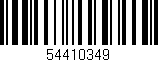 Código de barras (EAN, GTIN, SKU, ISBN): '54410349'