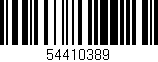 Código de barras (EAN, GTIN, SKU, ISBN): '54410389'