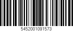 Código de barras (EAN, GTIN, SKU, ISBN): '5452001091573'