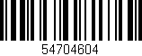 Código de barras (EAN, GTIN, SKU, ISBN): '54704604'