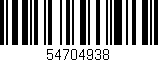 Código de barras (EAN, GTIN, SKU, ISBN): '54704938'