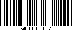 Código de barras (EAN, GTIN, SKU, ISBN): '5488888000087'