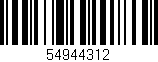 Código de barras (EAN, GTIN, SKU, ISBN): '54944312'