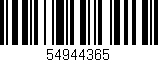 Código de barras (EAN, GTIN, SKU, ISBN): '54944365'