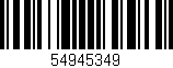 Código de barras (EAN, GTIN, SKU, ISBN): '54945349'