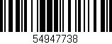 Código de barras (EAN, GTIN, SKU, ISBN): '54947738'