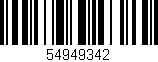 Código de barras (EAN, GTIN, SKU, ISBN): '54949342'