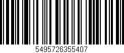 Código de barras (EAN, GTIN, SKU, ISBN): '5495726355407'