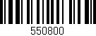 Código de barras (EAN, GTIN, SKU, ISBN): '550800'