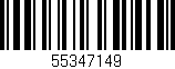 Código de barras (EAN, GTIN, SKU, ISBN): '55347149'