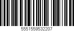 Código de barras (EAN, GTIN, SKU, ISBN): '5551559532207'