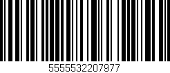 Código de barras (EAN, GTIN, SKU, ISBN): '5555532207977'