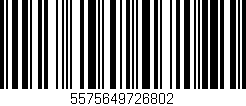 Código de barras (EAN, GTIN, SKU, ISBN): '5575649726802'