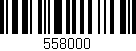 Código de barras (EAN, GTIN, SKU, ISBN): '558000'