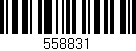 Código de barras (EAN, GTIN, SKU, ISBN): '558831'