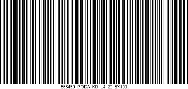 Código de barras (EAN, GTIN, SKU, ISBN): '565450_RODA_KR_L4_22_5X108'