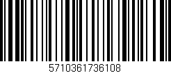 Código de barras (EAN, GTIN, SKU, ISBN): '5710361736108'