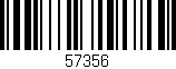Código de barras (EAN, GTIN, SKU, ISBN): '57356'