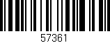 Código de barras (EAN, GTIN, SKU, ISBN): '57361'