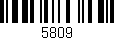 Código de barras (EAN, GTIN, SKU, ISBN): '5809'