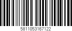 Código de barras (EAN, GTIN, SKU, ISBN): '5811053167122'