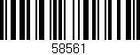 Código de barras (EAN, GTIN, SKU, ISBN): '58561'