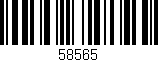 Código de barras (EAN, GTIN, SKU, ISBN): '58565'