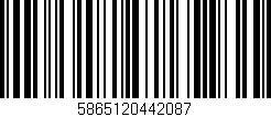 Código de barras (EAN, GTIN, SKU, ISBN): '5865120442087'