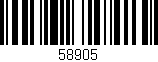 Código de barras (EAN, GTIN, SKU, ISBN): '58905'