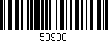 Código de barras (EAN, GTIN, SKU, ISBN): '58908'