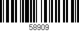 Código de barras (EAN, GTIN, SKU, ISBN): '58909'