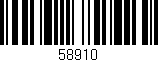 Código de barras (EAN, GTIN, SKU, ISBN): '58910'