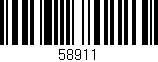 Código de barras (EAN, GTIN, SKU, ISBN): '58911'