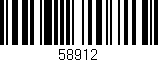 Código de barras (EAN, GTIN, SKU, ISBN): '58912'