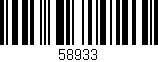 Código de barras (EAN, GTIN, SKU, ISBN): '58933'