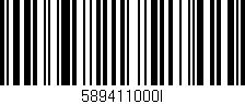 Código de barras (EAN, GTIN, SKU, ISBN): '589411000I'